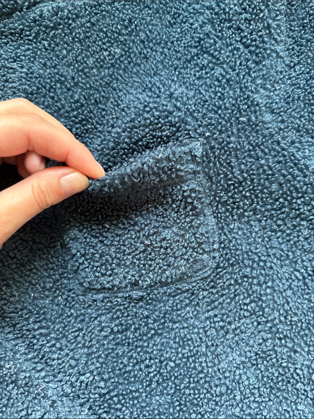 Cuddl Duds Navy Sherpa Pullover - Soft Fleece - Picture 3 of 8
